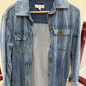 LOFT Classic Blue Denim Shirt